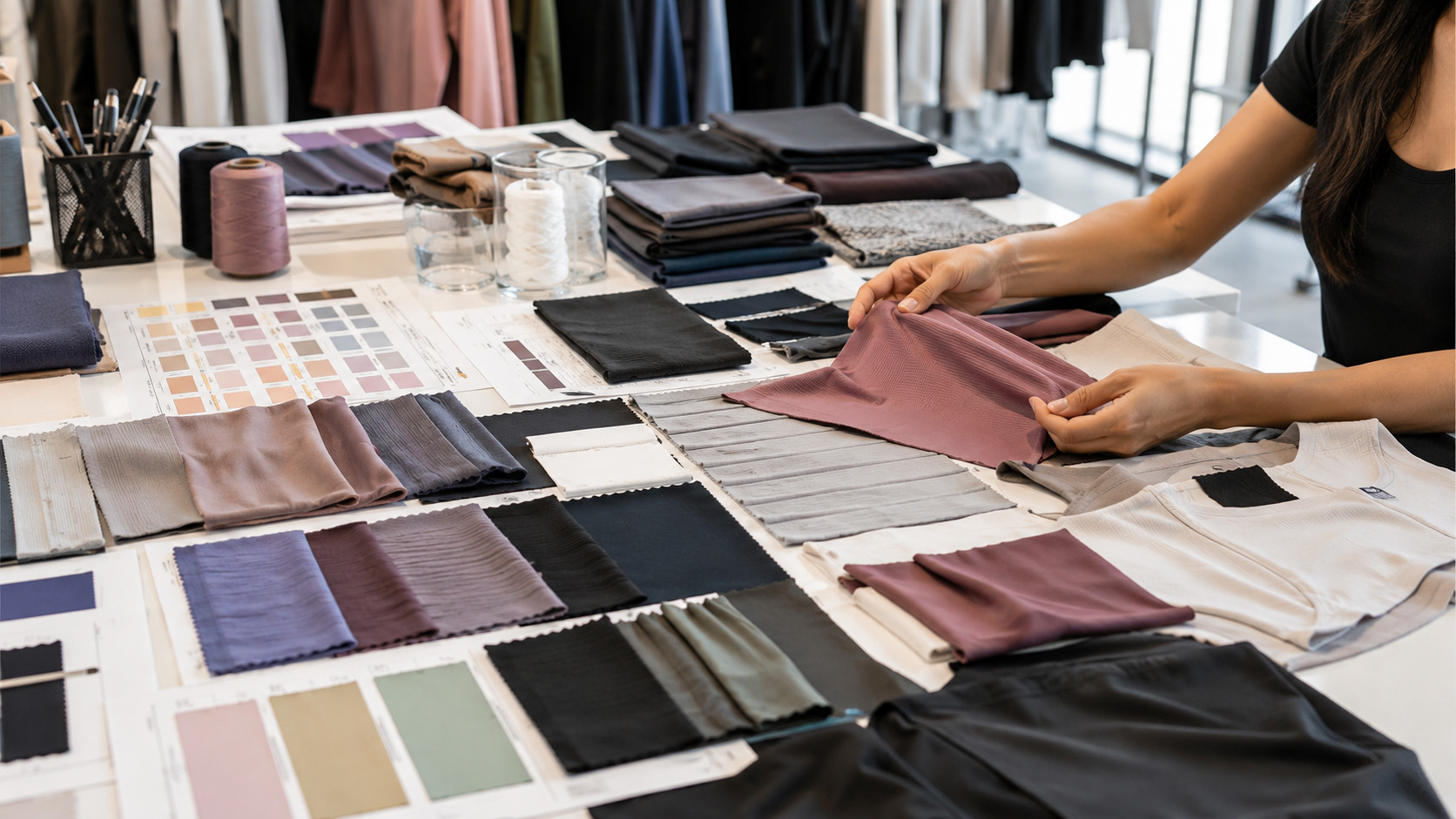 Activewear fabric selection for workout clothes manufacturing