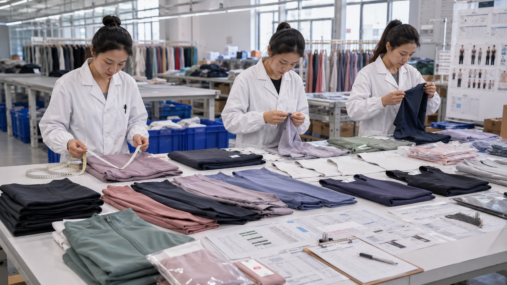 Private label gym wear quality control