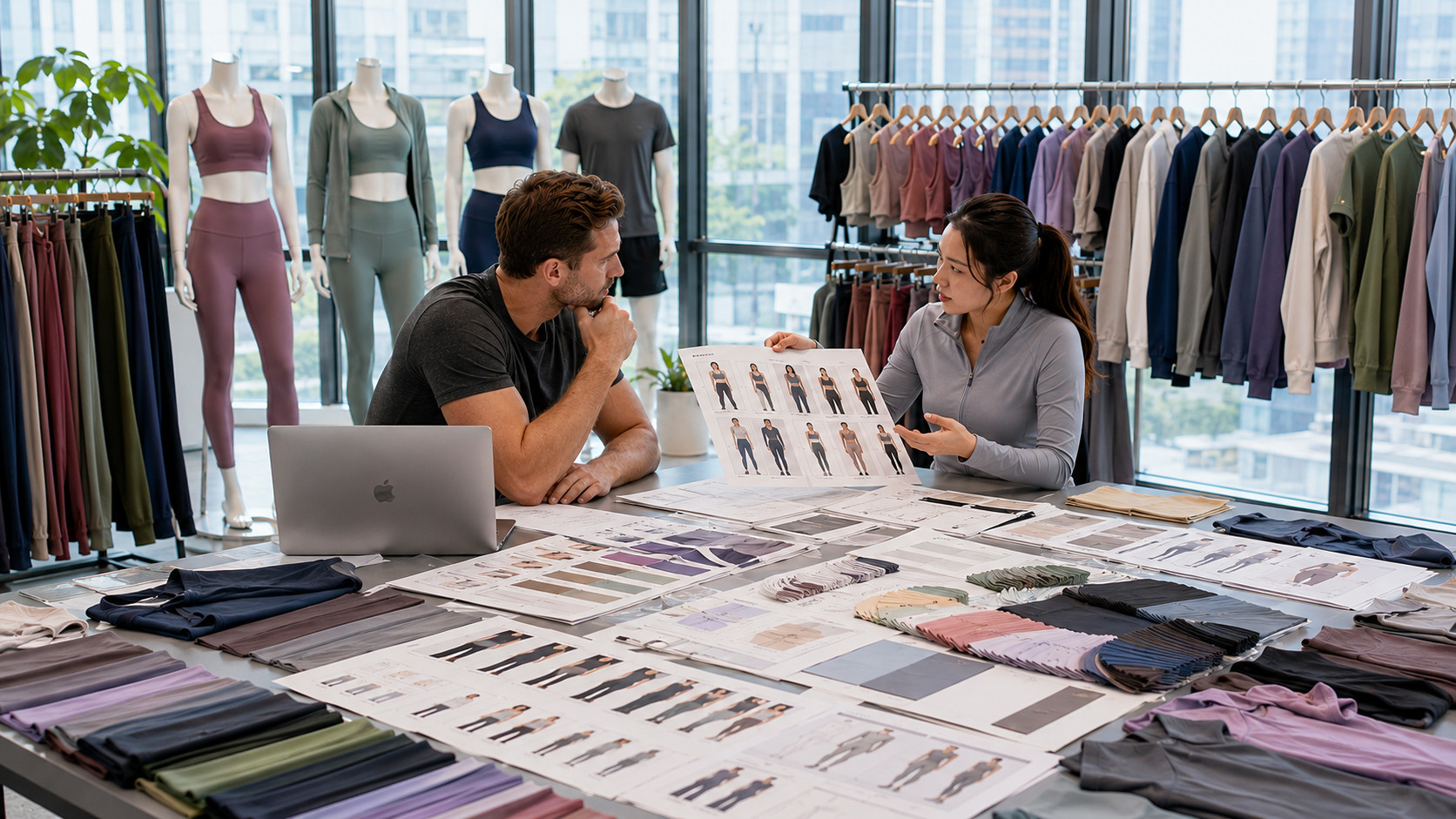 Full activewear collection development for fitness brands