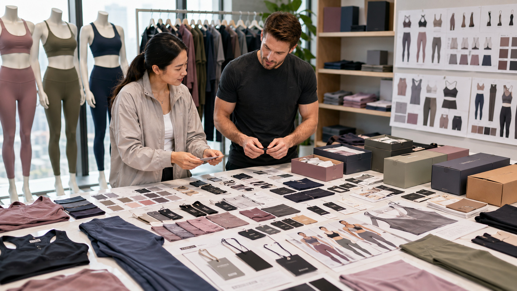Private label gym wear branding development process