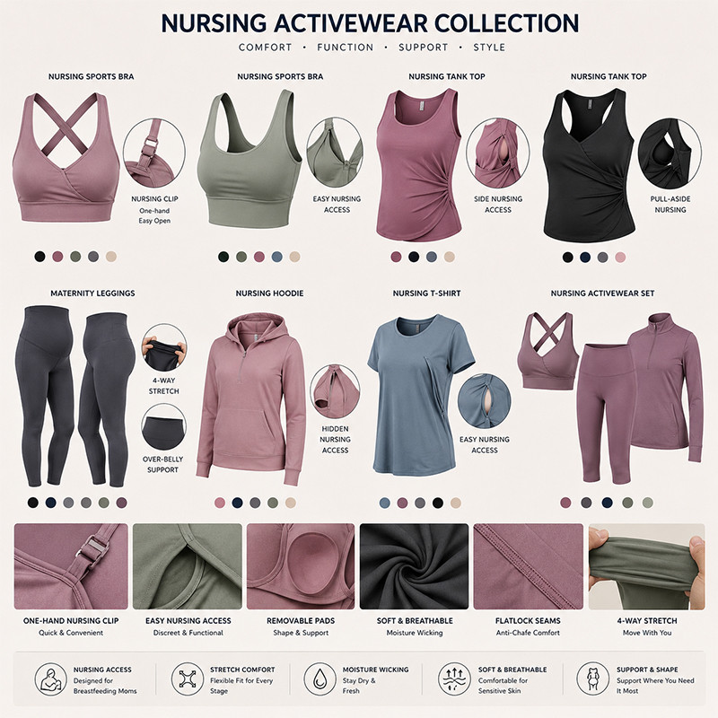 Best Nursing Activewear Manufacturer in China for Private Label Brands