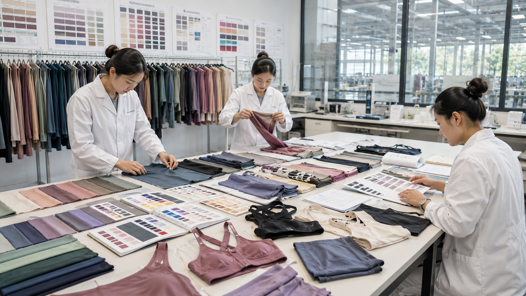Fabric selection for nursing activewear manufacturing