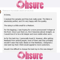 Custom Leggings & Tank Top Sample Development with Brand Feedback