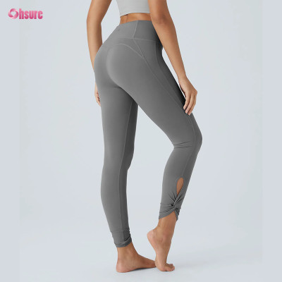 Custom Ankle Wrap Yoga Leggings Manufacturer | Private Label High Waist Activewear Leggings