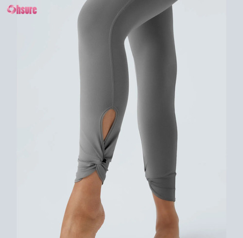 Custom Ankle Wrap Yoga Leggings Manufacturer | Private Label High Waist Activewear Leggings
