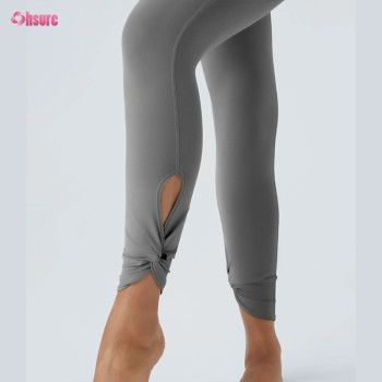Custom Ankle Wrap Yoga Leggings Manufacturer | Private Label High Waist Activewear Leggings