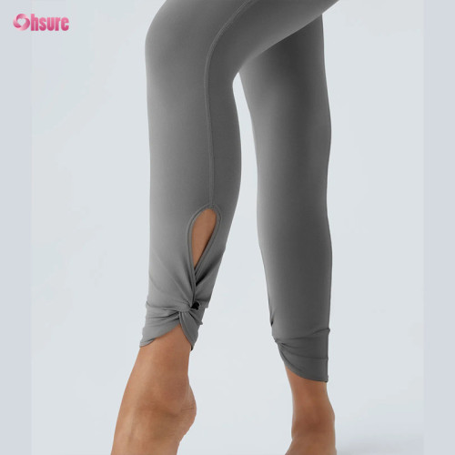 Custom Ankle Wrap Yoga Leggings Manufacturer | Private Label High Waist Activewear Leggings