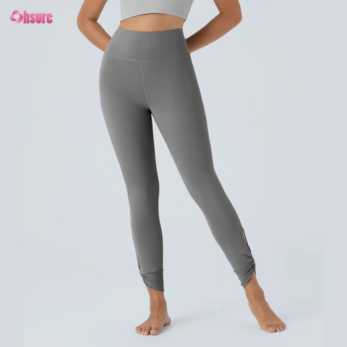 Custom Ankle Wrap Yoga Leggings Manufacturer | Private Label High Waist Activewear Leggings