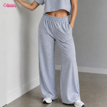 Custom Women’s Wide Leg Sweatpants Manufacturer | High Waist Lounge Pants OEM & Private Label Activewear