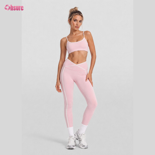 Custom Yoga Set Manufacturer | Women's Sports Bra & High Waist Leggings Activewear Set