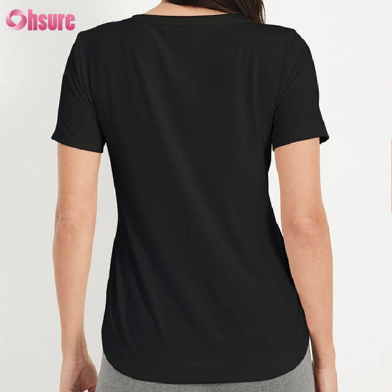 Custom Women's V Neck Sports T Shirt