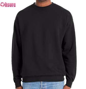 Custom Mens Cotton-Blend Sweatshirts Manufacturer | High Quality Cotton Polyester Fleeced Mens Crew Neck Casual Sweatshirt OEM Service Factory From China