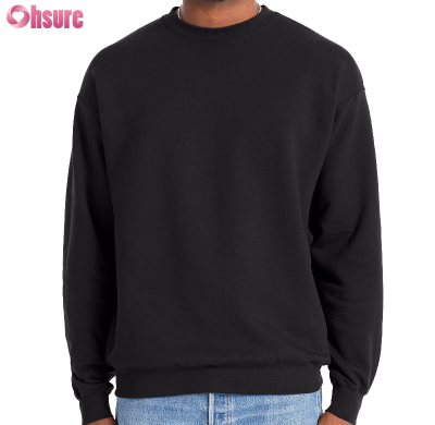 Custom Mens Cotton-Blend Sweatshirts Manufacturer | High Quality Cotton Polyester Fleeced Mens Crew Neck Casual Sweatshirt OEM Service Factory From China
