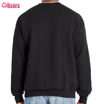 Custom Mens Cotton-Blend Sweatshirts Manufacturer | High Quality Cotton Polyester Fleeced Mens Crew Neck Casual Sweatshirt OEM Service Factory From China