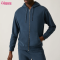Custom Mens Sports Zipper Jacket Manufacturer | Spring & Autumn Cotton Polyester French Terry Men's Full Zip Up Outdoor Jacket Long Sleeve Pockets Sports Jacket For Men OEM Factory