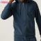 Custom Mens Sports Zipper Jacket Manufacturer | Spring & Autumn Cotton Polyester French Terry Men's Full Zip Up Outdoor Jacket Long Sleeve Pockets Sports Jacket For Men OEM Factory