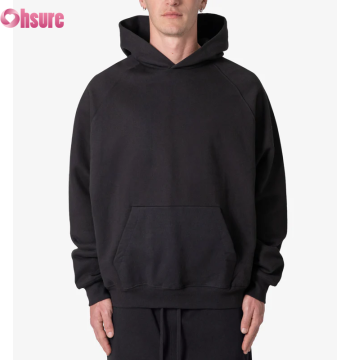 Custom Mens Oversized Hoodie Manufacturer | Men's Cotton Blend Midweight Fleece Ultra Soft Vintage Pullover Hoodie Sweatshirt With Pockets Mens Streetwear Hoodie OEM Supplier