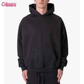 Custom Mens Oversized Hoodie Manufacturer | Men's Cotton Blend Midweight Fleece Ultra Soft Vintage Pullover Hoodie Sweatshirt With Pockets Mens Streetwear Hoodie OEM Supplier