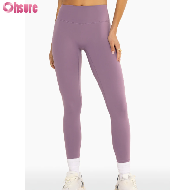 Custom Womens Yoga Leggings Manufacturer | High Waistband Butterluxe Full-Length Workout Leggings No Front Seam Yoga Pants Gym Athletic Tights OEM Factory