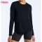 Custom Women's Long Sleeve T Shirt Manufacturer | Cotton Spandex Crew Neck Summer Long Sleeve Light Weight Workout T Shirt Solid Color Training T Shirt Running T Shirt OEM Supplier