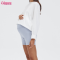 Custom Womens Maternity Yoga Shorts Manufacturer | Maternity Yoga Biker Shorts Over The Belly Summer Workout Running Active Short Pants OEM Factory