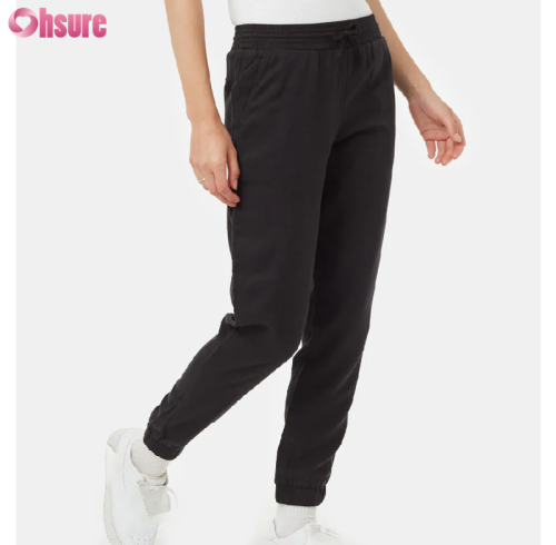 Custom Womens Gym Sweatpants | Custom Mid Waist Tight-Legged Trousers Womens Drawstring Joggers Pants with Pockets Activewear Sweatpants for Women Lounge Workout Jogging OEM Factory