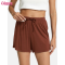 Custom Womens Bamboo Shorts Manufacturer | Drawstring Waist Band Bamboo Cotton Wide Leg Shorts Women's Bamboo Viscose Sleepwear Shorts Pajamas Shorts OEM Factory