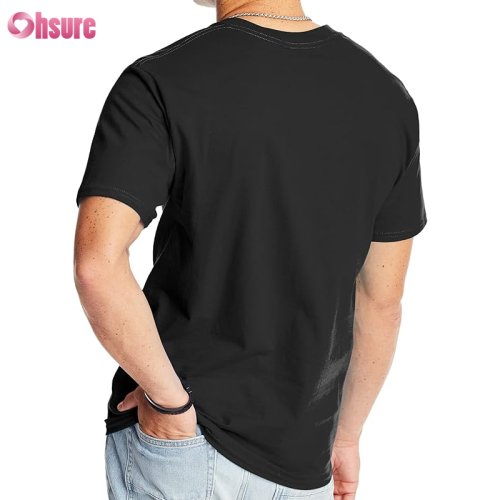 Custom Mens Regular Fit T Shirt | Men's Cotton Spandex Crew Neck Short Sleeve Casual Workout T-Shirt Bamboo Spandex Lightweight Breathable Tee Shirts for Men OEM Factory