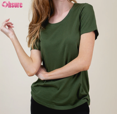 Custom Women's Summer T Shirt Manufacturer | Women's Cotton Spandex Short Sleeve Workout T Shirt Crew Neck Summer Light Weight Casual T Shirt Plus Size Regular Fit Sports Women Gym T Shirt OEM Supplier