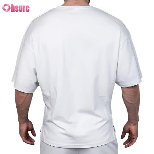 Custom Mens Loose Fit T Shirt Manufacturer | Men's 100%Cotton Athletic Workout T Shirt Oversized Short Sleeve Summer Men's Box Fit T Shirt Heavy Cotton Crew Neck Loose Fit T Shirt OEM Supplier