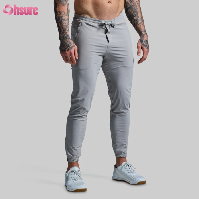 Custom Mens Sports Track Pants | Mens Performance Jogger Pants Four Way Stretch Drawstring Zip Pocket Light Weight Sports Track Pants Sweat Pants OEM Supplier