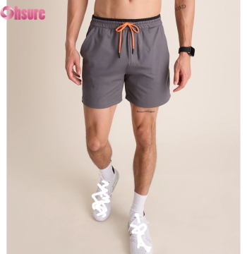 Custom Mens Performance Shorts Manufacturer | Men's Mid Waist Drawstring with Pocket Gym Shorts Quick Dry Stretch Running Outdoor Hiking Shorts for Men OEM Supplier
