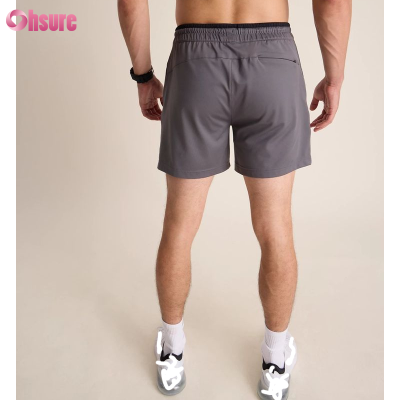 Custom Mens Performance Shorts Manufacturer |  Men's Mid Waist Drawstring with Pocket Gym Shorts  Quick Dry Stretch Running Outdoor Hiking Shorts for Men OEM Supplier