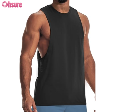 Custom Mens Gym Tank Top Manufacturer | Mens Crew Neck Workout Tank Tops Light Weight Sleeveless Muscle Cut Off Bodybuilding Gym Cotton Singlet OEM Supplier