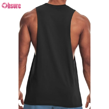 Custom Mens Gym Tank Top Manufacturer | Mens Crew Neck Workout Tank Tops Light Weight Sleeveless Muscle Cut Off Bodybuilding Gym Cotton Singlet OEM Supplier