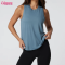Custom Womens Workout Tank Top Manufacturer | Women's Loose Fit Summer Cotton Spandex Crew Neck Sports Tank Top Light Weight Training Cut Off OEM Supplier