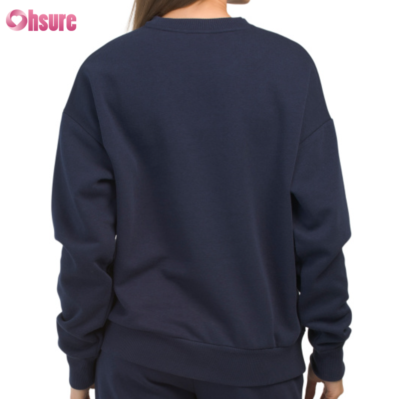 Custom Womens Casual Fleeced Sweatshirts