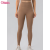 Custom Womens Fitness Leggings Manufacturer | High Waist Tummy Control Yoga Leggings No Front Seam Athletic Tights Buttery Soft Yoga Deep V Workout Pants OEM Factory