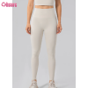 Custom Womens Fitness Leggings Manufacturer | High Waist Tummy Control Yoga Leggings No Front Seam Athletic Tights Buttery Soft Yoga Deep V Workout Pants OEM Factory