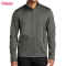 Custom Mens Full Zip Up Jacket Manufacturer | Men's Stand-Up Collar Casual Soft Jacket Polyester Blend Long Sleeve Full Zip Up Coat with Zipper Pocket Outdoor Hiking Sports Jacket For Men OEM Factory