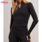 Custom Womens Half Zip Equestrian Top Manufacturer | Women's Slim Fit Long Sleeve Horse Riding Cropped T Shirt Quick Drying Horse Riding 1/4 Zip Long Sleeve Shirt Factory Supplier From China