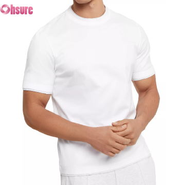Custom Mens Slim Fit T Shirt Manufacturer | Mens Casual Cotton Spandex Slim Fit Short Sleeve T-Shirts Crew Neck Soft Breathable Fitted Tees OEM Factory in China