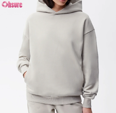 Custom Womens Heavy Weight Hoodie Manufacturer | Women's Winter Space Cotton Workout Hoodie Oversize Fit Deep Pocket Pullover Hoodie China OEM Supplier