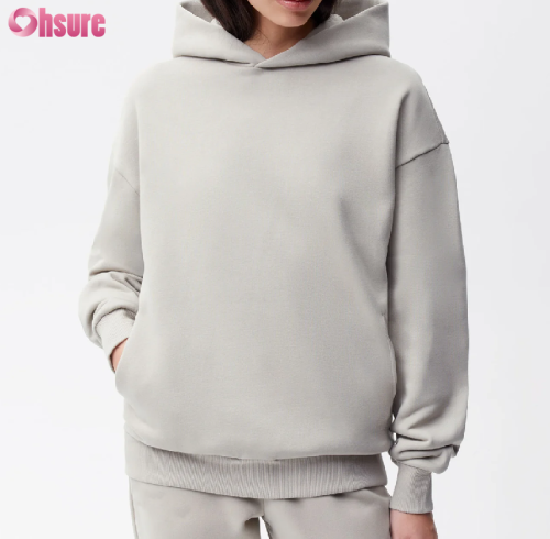 Custom Womens Heavy Weight Hoodie Manufacturer | Women's Winter Space Cotton Workout Hoodie Oversize Fit Deep Pocket Pullover Hoodie China OEM Supplier