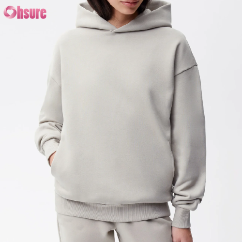 Custom Womens Heavy Weight Hoodie | Women's Winter Space Cotton Workout Hoodie Oversize Fit Deep Pocket Pullover Hoodie China OEM Supplier