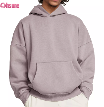 Custom Mens Box Fit Hoodie Manufacturer | Men's Winter Cotton Blend Heavy Weight Fleeced Oversize Hoodie Ultra Soft Casual Sweatshirt With Pockets Sports Hoodie OEM China Supplier