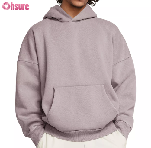 Custom Mens Box Fit Hoodie Manufacturer | Men's Winter Cotton Blend Heavy Weight Fleeced Oversize Hoodie Ultra Soft Casual Sweatshirt With Pockets Sports Hoodie OEM China Supplier