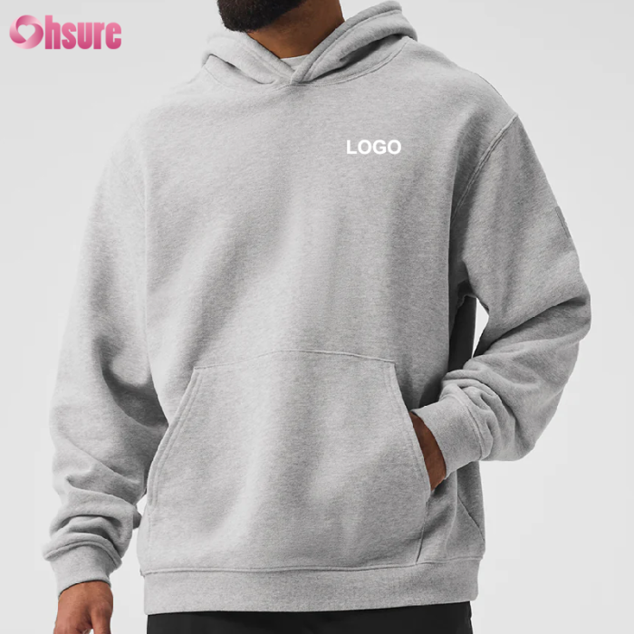 Custom Mens Fleece Oversized Hoodie Manufacturer | Men's Cotton Fleece Heavy Weight Winter Warm Oversized Hoodie Casual Pullover Sports Comfortable Hoodie China Manufacturer Supplier
