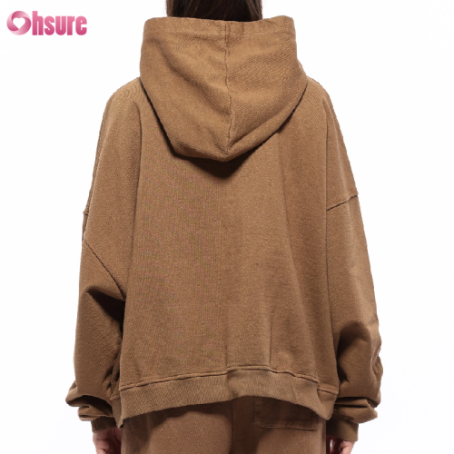 Custom Womens Oversized Hoodie | Heavy Weight Cotton Fleece Casual Hoodie OEM China Supplier