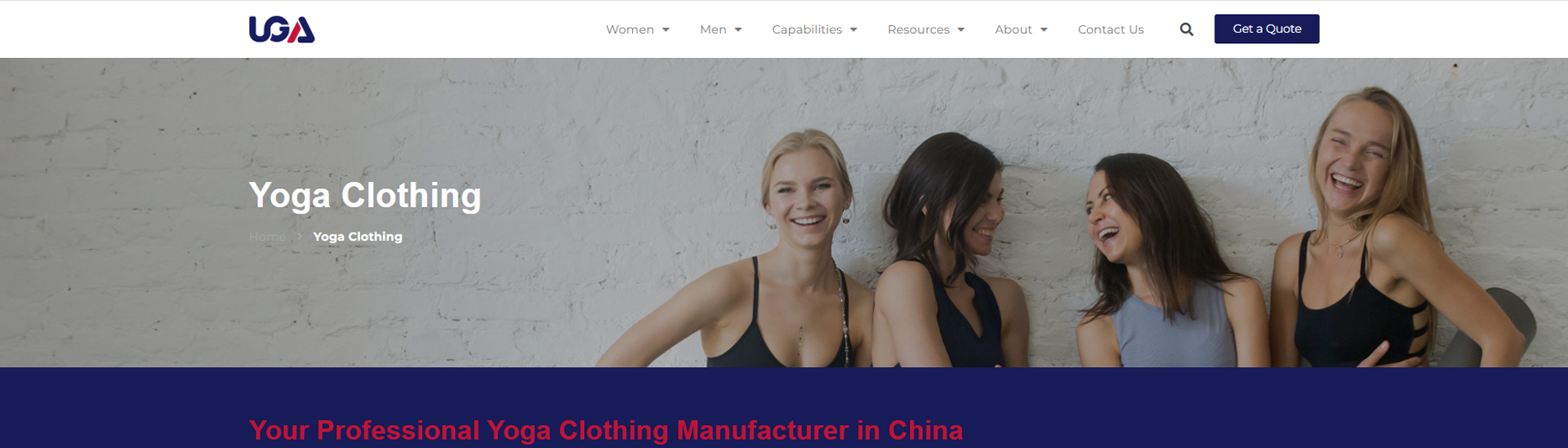 Top Yoga Wear Manufacturer